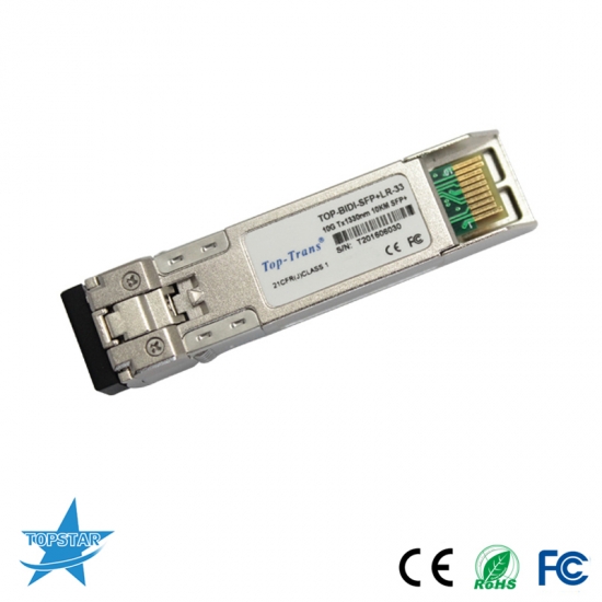 1pcs Ficer 10G BIDI SFP+ Fiber Optic Transceiver Tx1330nm / Rx1270nm Compatible for Cisco from Taiwan SMF 20KM 