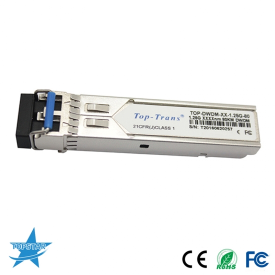 DWDM 1.25G 80KM Fiber SFP